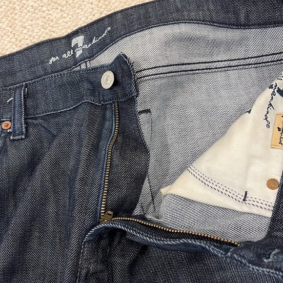 7 for all mankind BOOTCUT dark denim jeans 38/35 - Picture 9 of 12